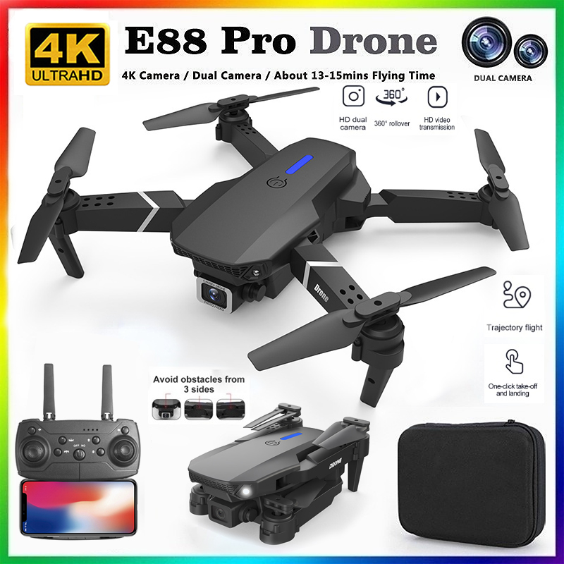 Diy Drone Electronics - 2026 BARU E88 Drone Profesional HD
