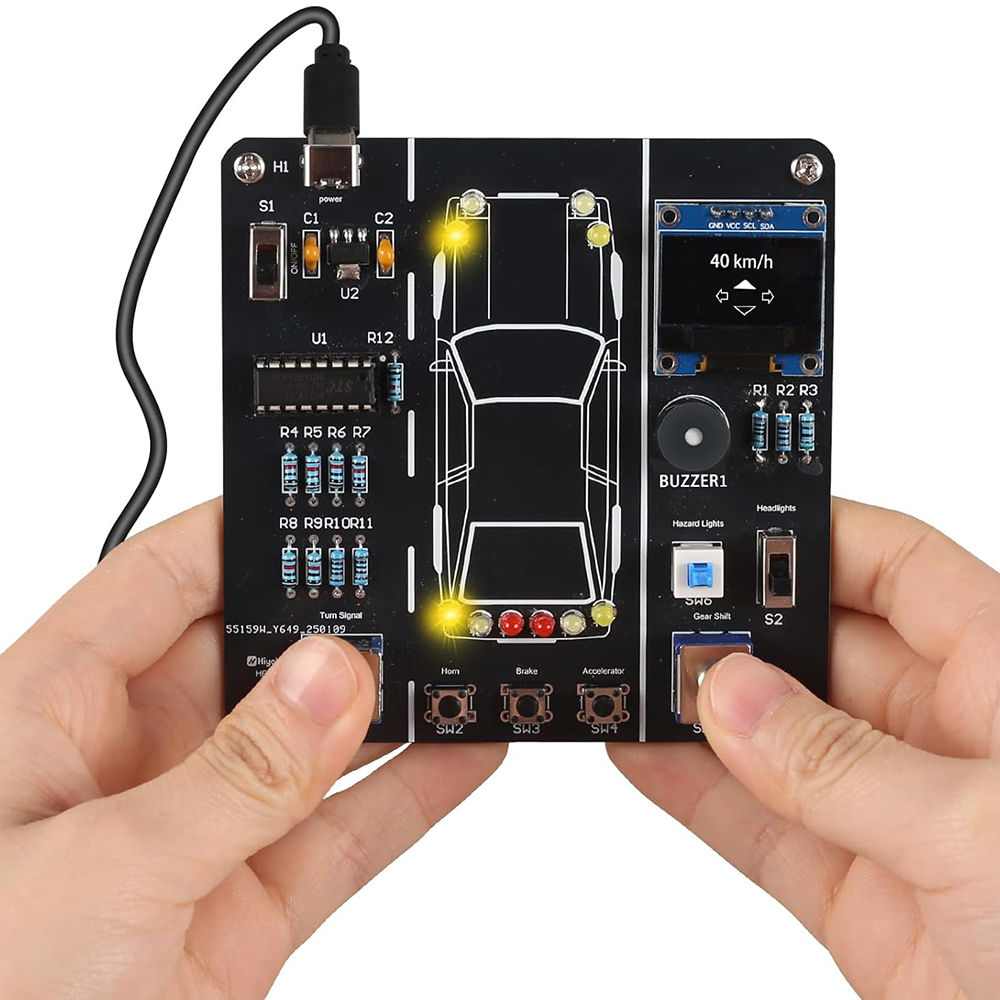 Diy Electronics Kids - Kit Latihan Penyolderan Simulasi Berkendara Mobil