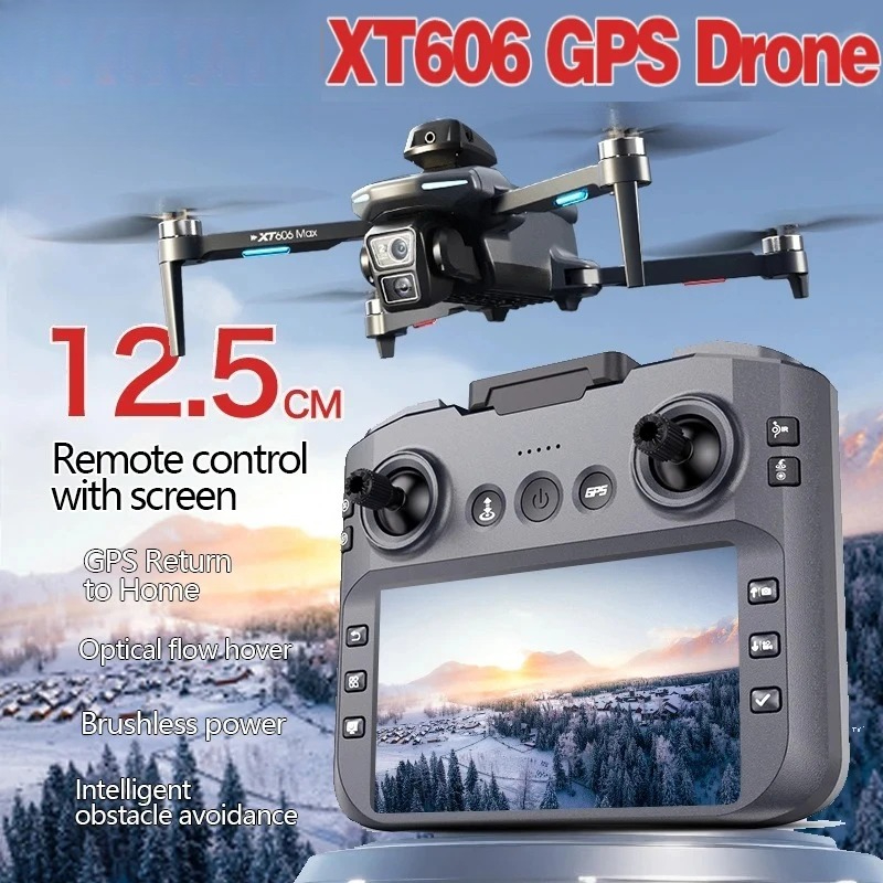 Diy Drone Electronics - Drone GPS XT606 MAX Asli 4k