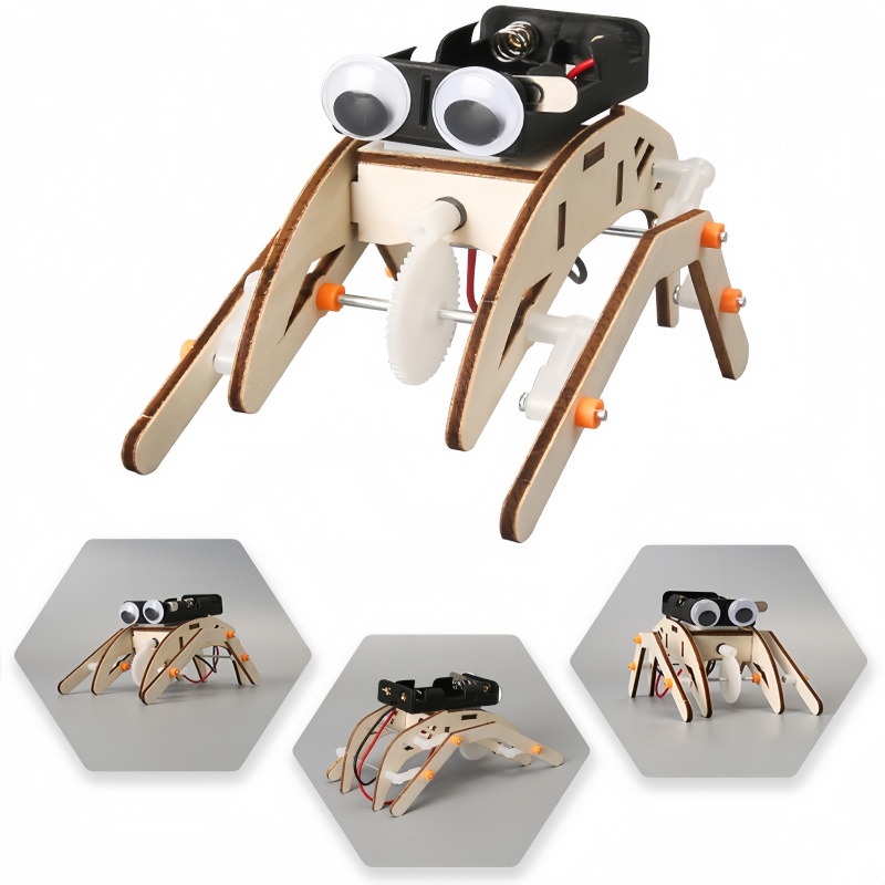 Diy Robot Electronics Kit - Robot Laba-laba Berjalan Buatan Tangan DIY,