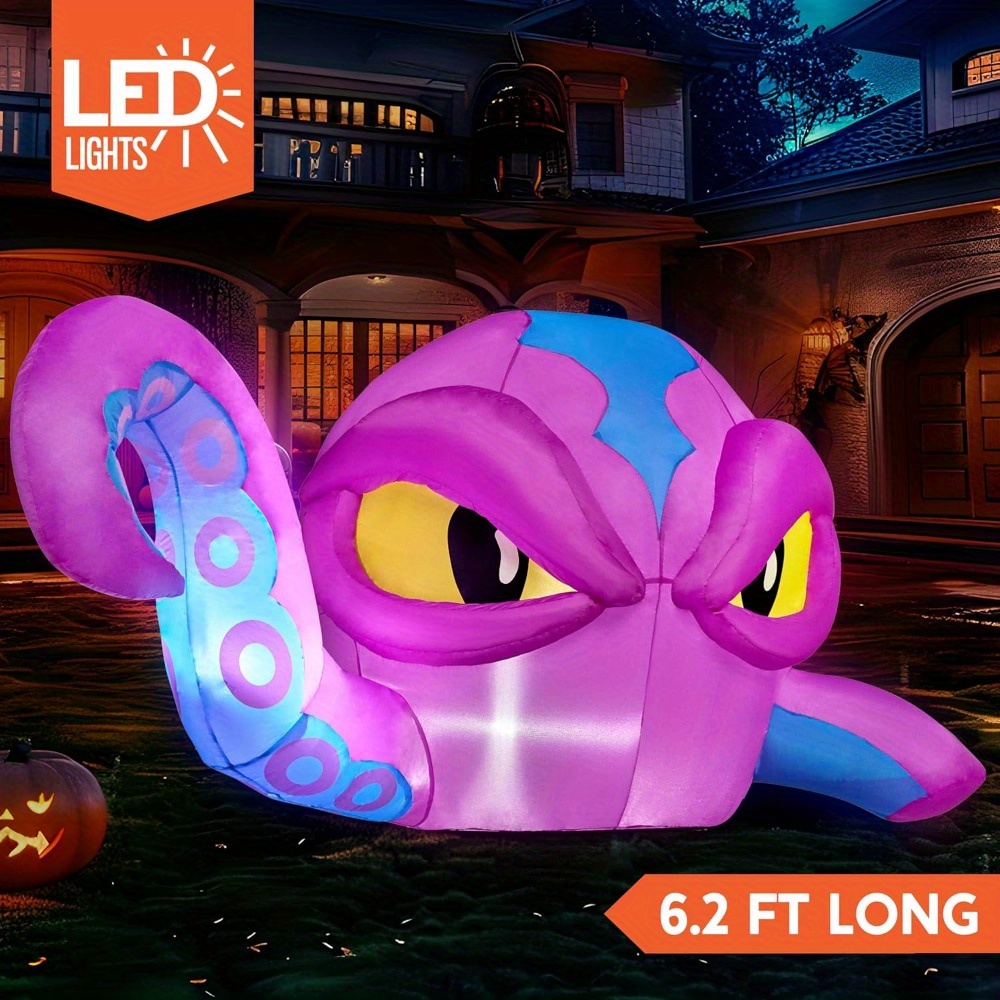 Diy Halloween Electronics - Kepala Gurita Ungu Tiup untuk Halloween,