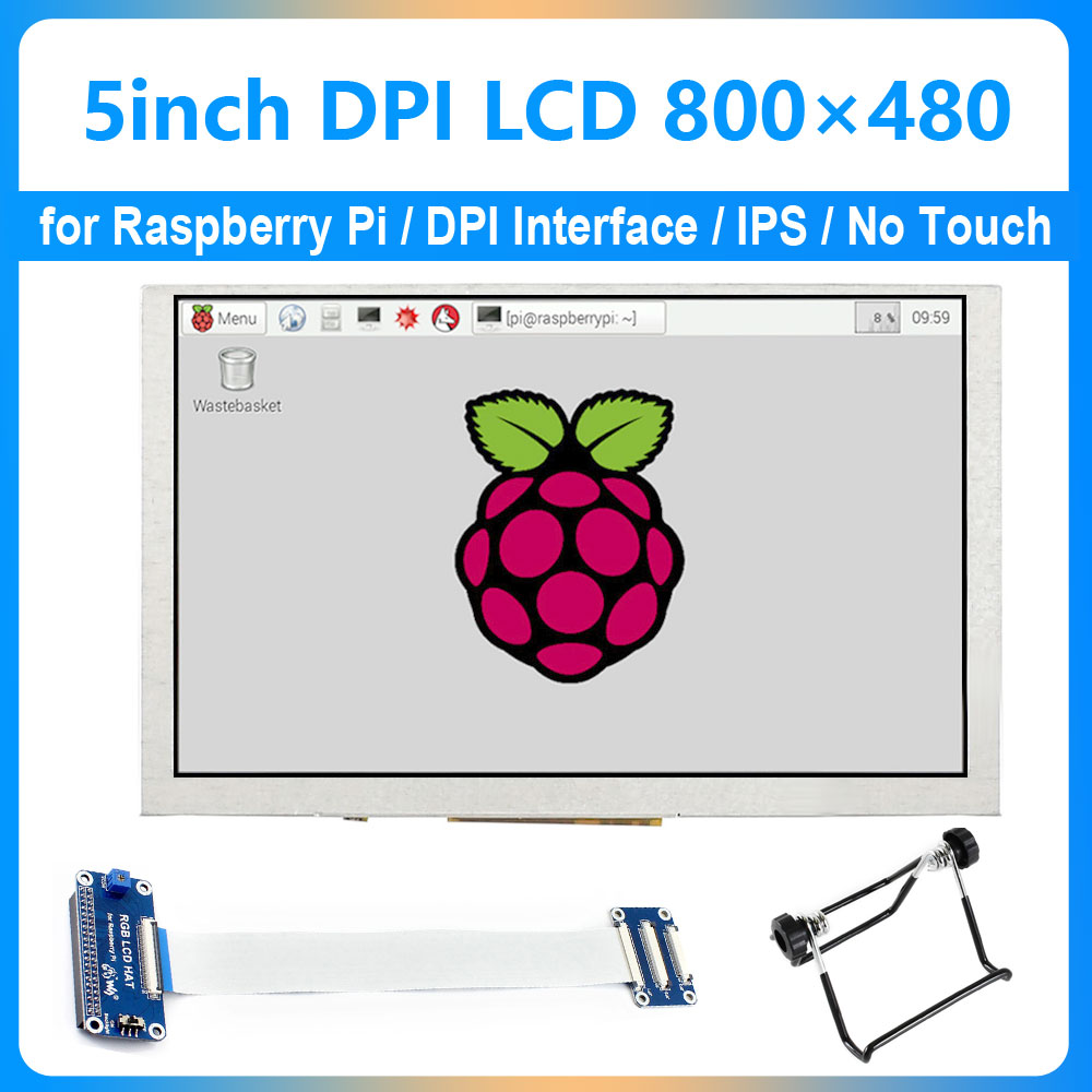 Raspberry Pi Zero - Layar Tampilan IPS Antarmuka DPI 5