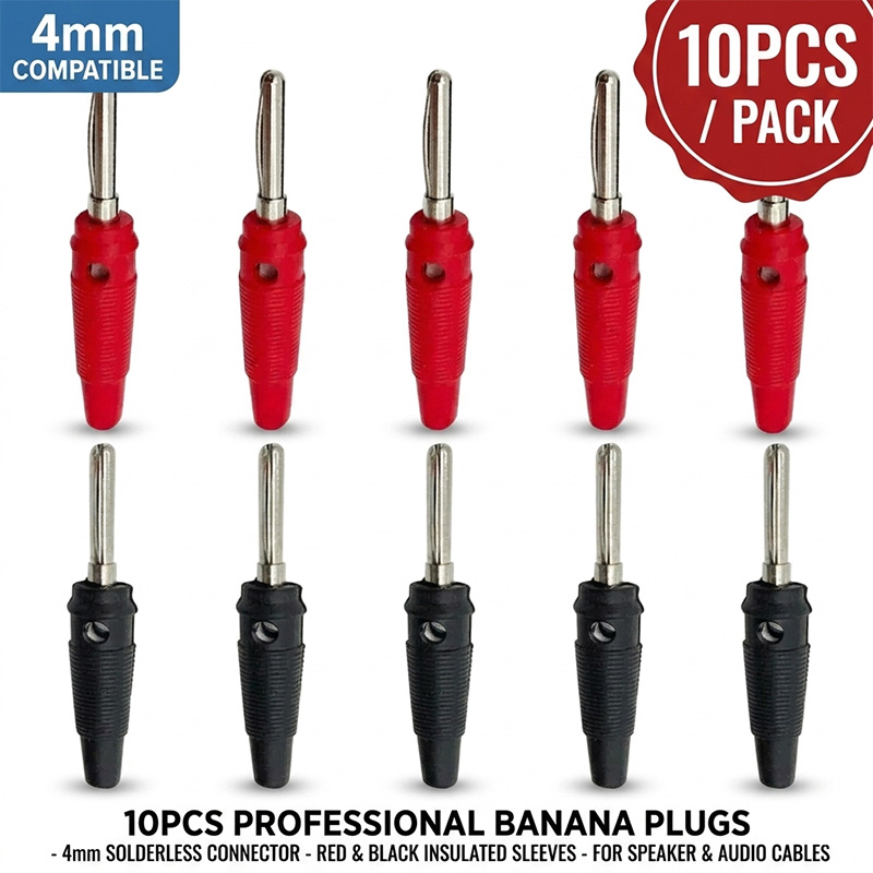 Diy Electronics Audio - 10 Buah Konektor Colokan Pisang 4Mm