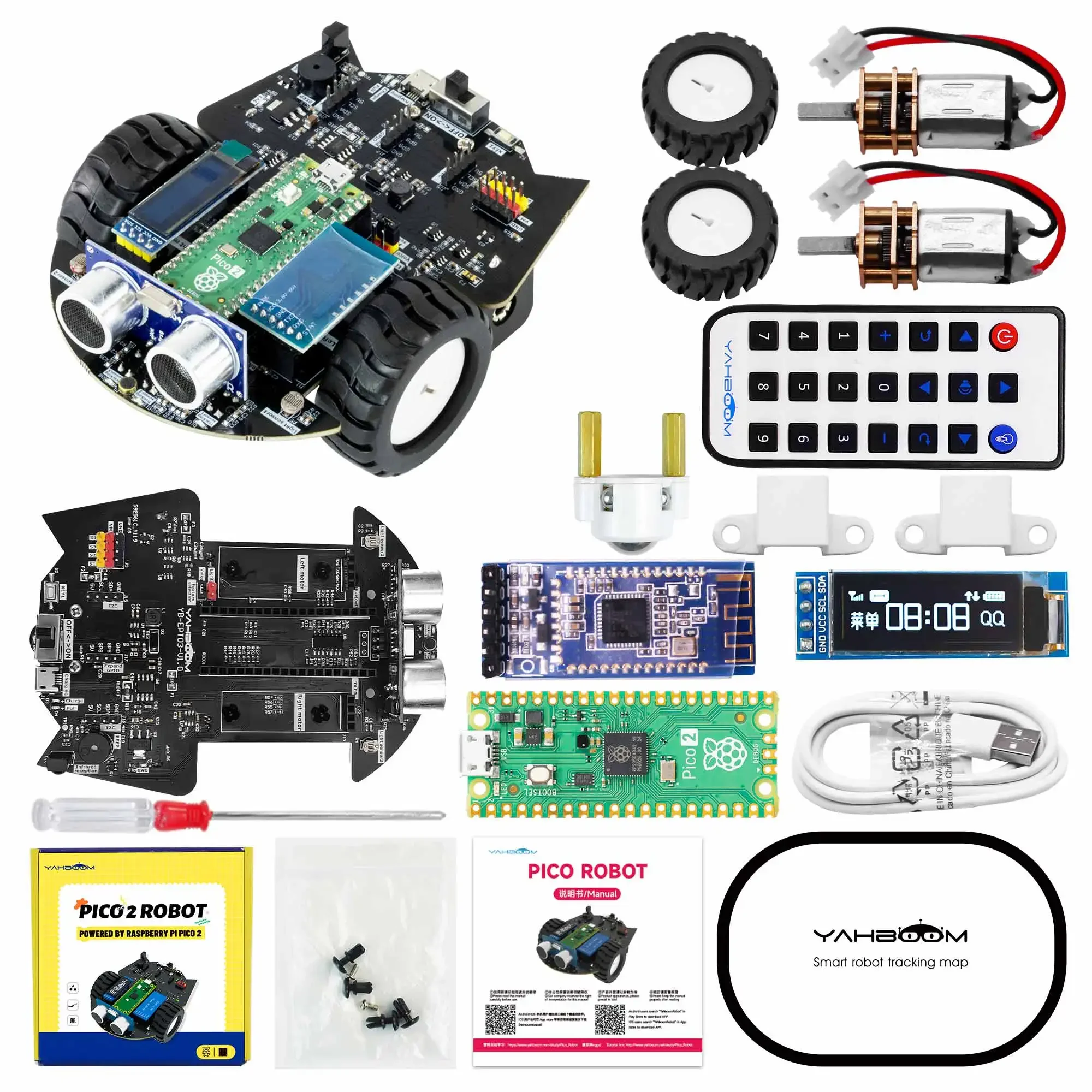 Yahboom Raspberry Pi Pico 2 Ki - Diy Robot Electronics Kit ulasan dan harga