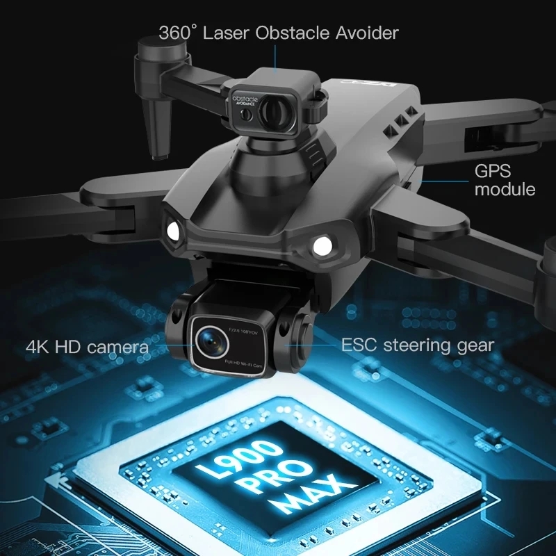 L900 Pro MAX Drone GPS, mainan - Diy Drone Electronics ulasan dan harga