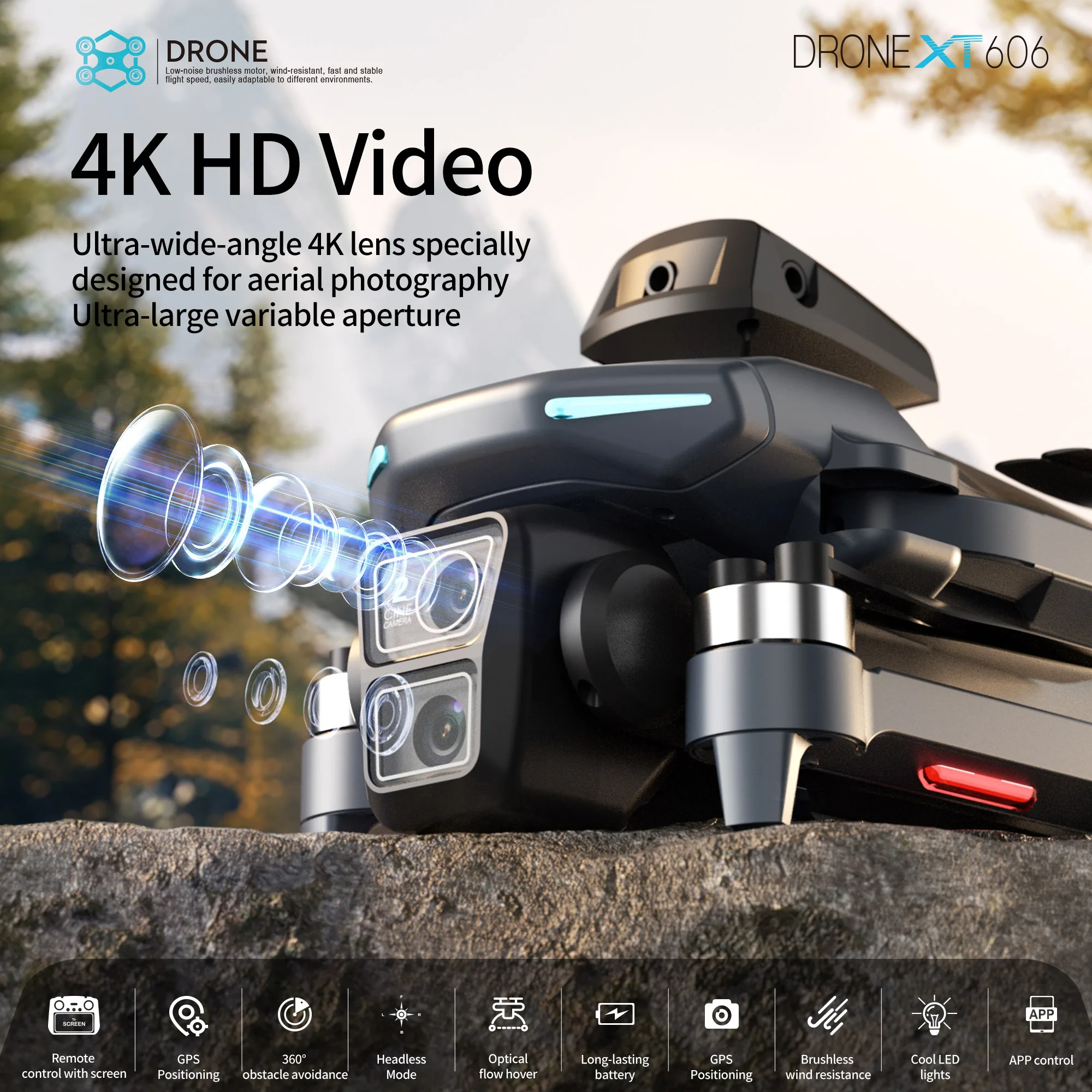 Drone Profesional XT606 Origin - Diy Drone Electronics ulasan dan harga