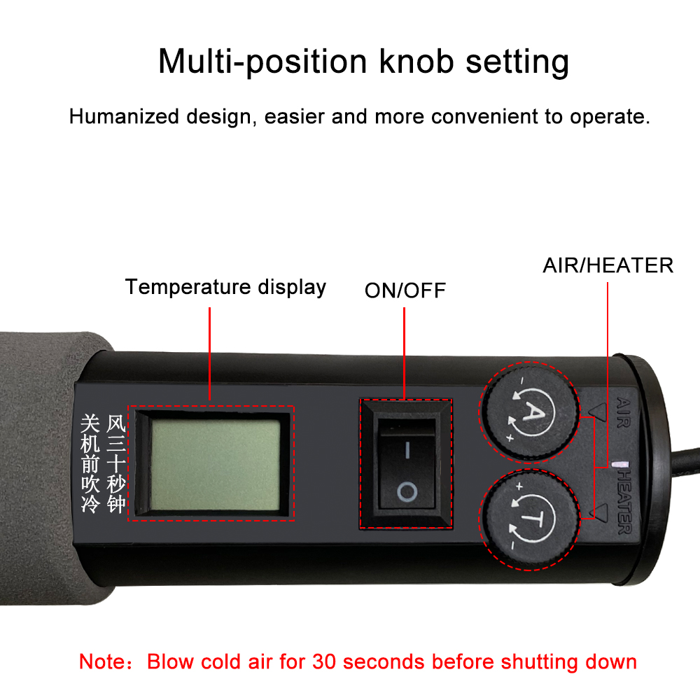 Pistol Udara Panas Digital Dap - Smd Solder Paste ulasan dan harga