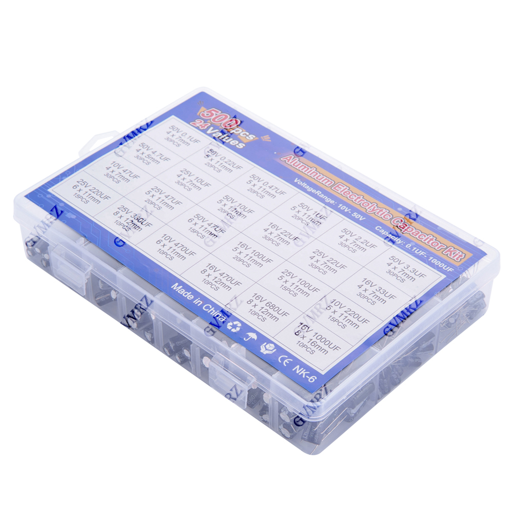 500 Buah/Lot 16-50V Campuran K - Capacitor Kit Assortment ulasan dan harga