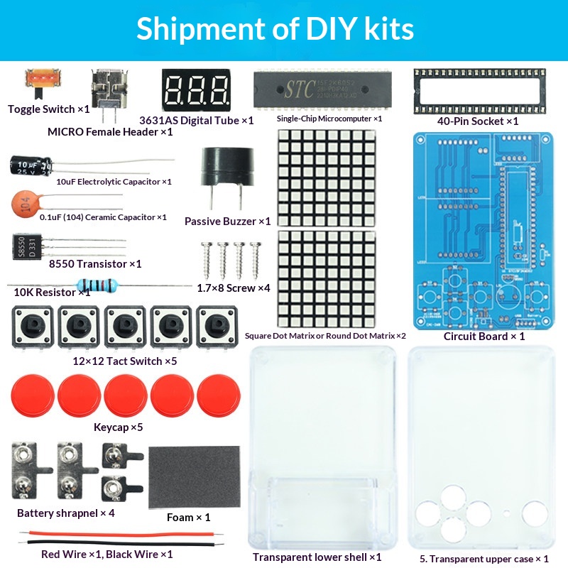 Kit Produksi Mesin Game Pixel, - Diy Electronics Workbench ulasan dan harga