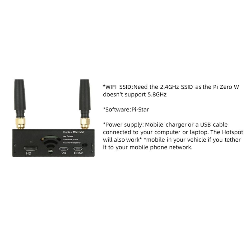 QWE Duplex MMDVM Hotspot WiFi  - Raspberry Pi Zero ulasan dan harga