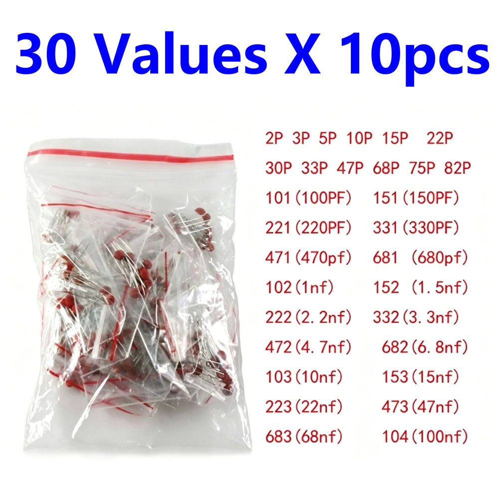 300 Buah Paket Set Kapasitor K - Capacitor Kit Assortment ulasan dan harga
