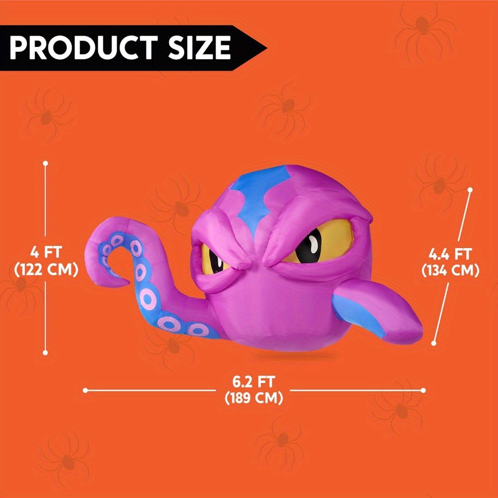 Kepala Gurita Ungu Tiup untuk  - Diy Halloween Electronics ulasan dan harga