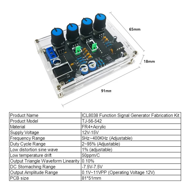 DIY ICL8038 Generator sinyal f - Diy Electronics Kids ulasan dan harga