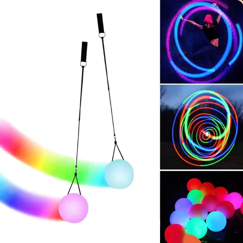LED Poi Prop 2 Paket Bola Tari - Diy Halloween Electronics ulasan dan harga
