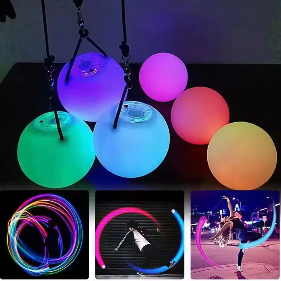 LED Poi Prop 2 Paket Bola Tari - Diy Halloween Electronics ulasan dan harga