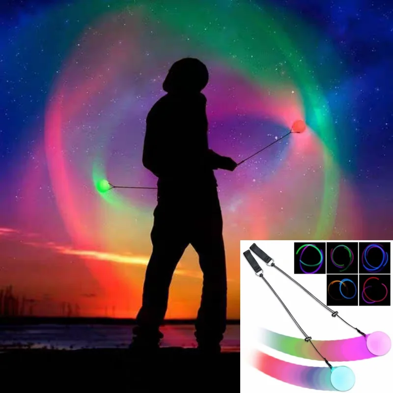 LED Poi Prop 2 Paket Bola Tari - Diy Halloween Electronics ulasan dan harga