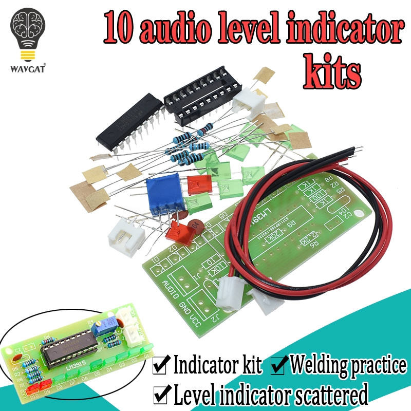 LM3915 DC 9V-12V 10 LED Alat I - Diy Audio Electronics Kit ulasan dan harga