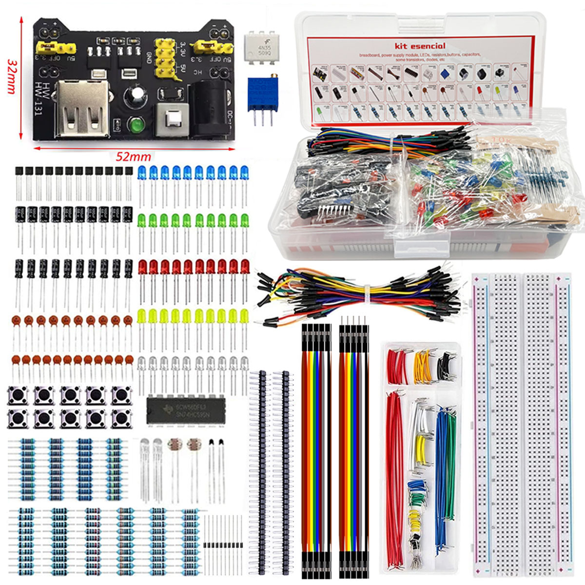 Breadboard 830 Titik Kit Kompo - Diy Electronics Breadboard ulasan dan harga