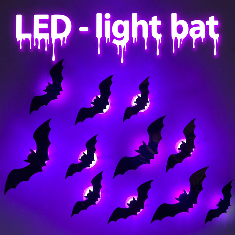 Stiker Dinding Kelelawar LED S - Diy Halloween Electronics ulasan dan harga
