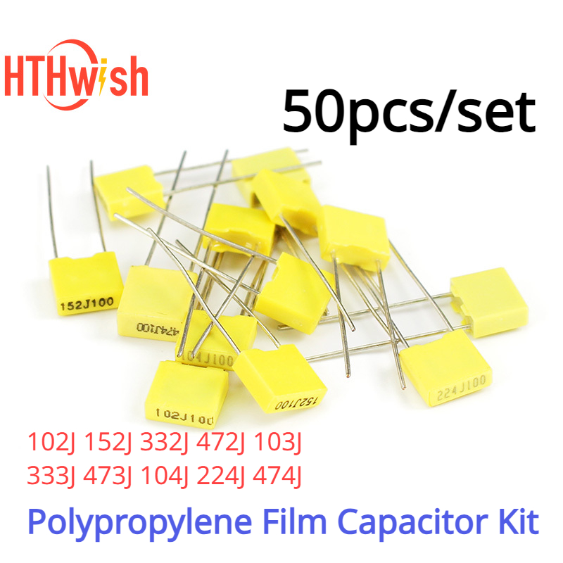 50 buah 102J ~ 474J Kit kapasi - Capacitor Kit Assortment ulasan dan harga
