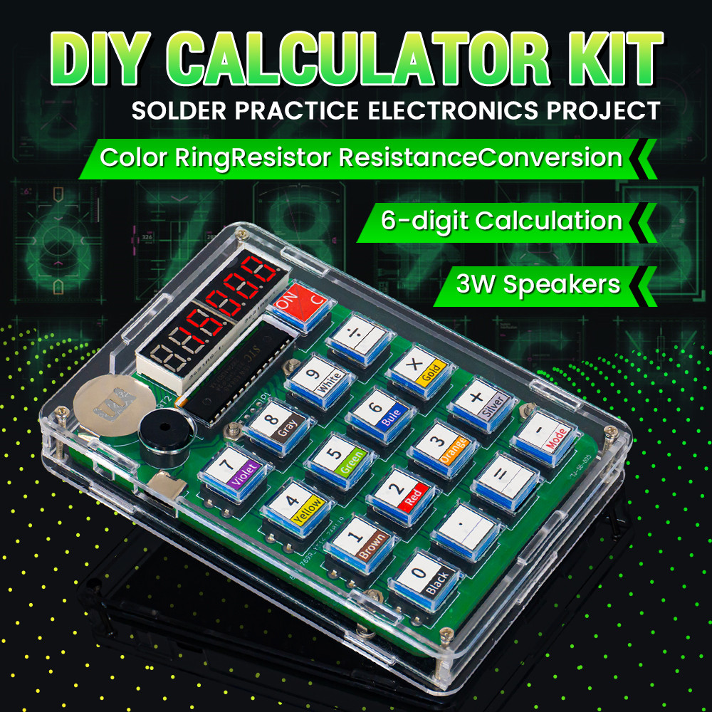 Kalkulator DIY, Kit produksi e - Diy Electronics Youtube ulasan dan harga