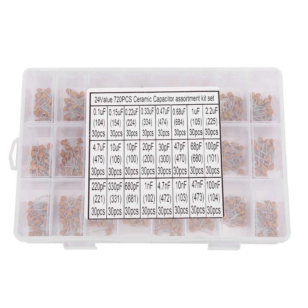 720 Buah 24 Jenis Kit Beragam  - Capacitor Kit Assortment ulasan dan harga