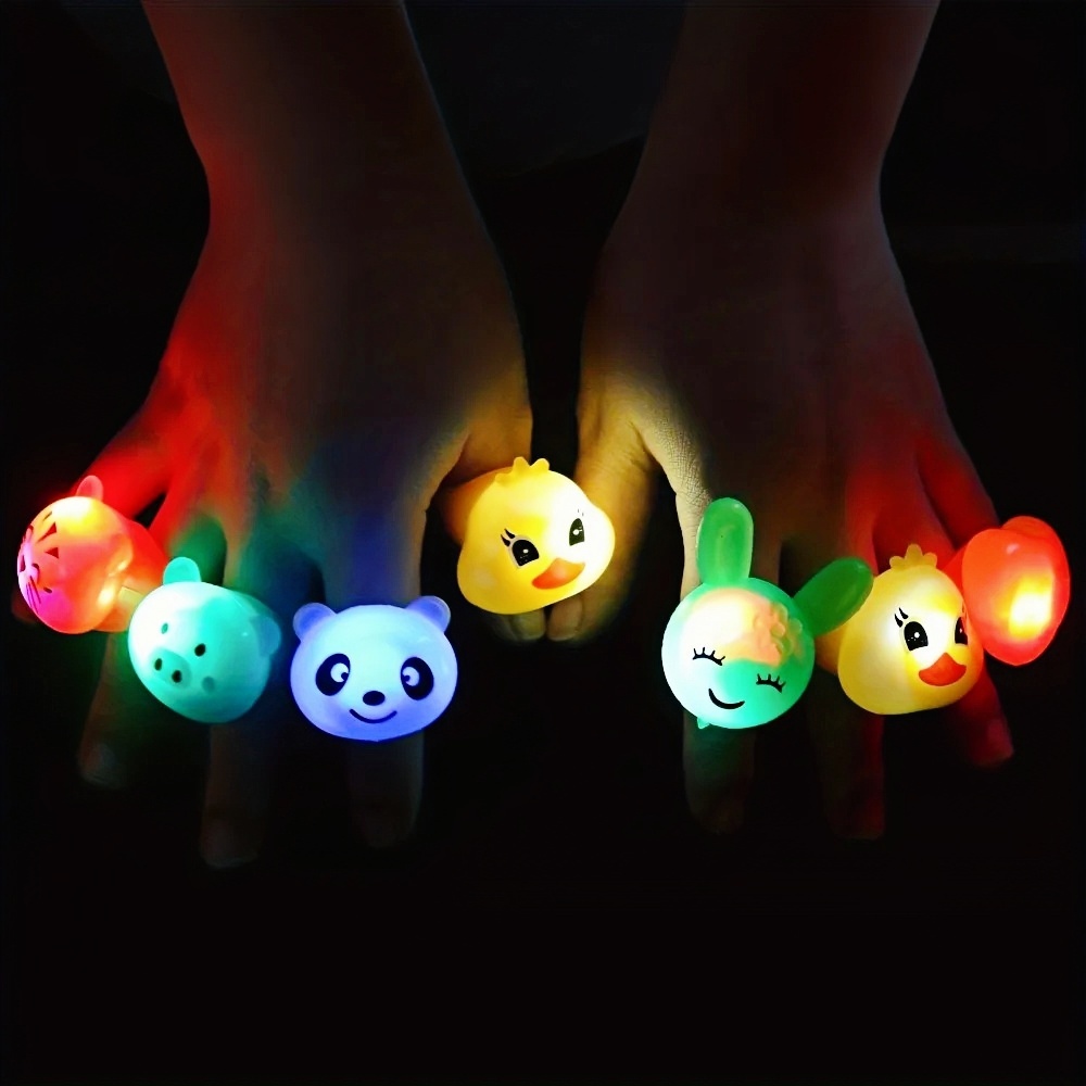 10/20 Buah Cincin Bercahaya LE - Diy Halloween Electronics ulasan dan harga